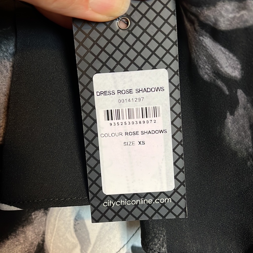 City Chic Rose Shadows Dress XS/14 - Picture 13 of 16
